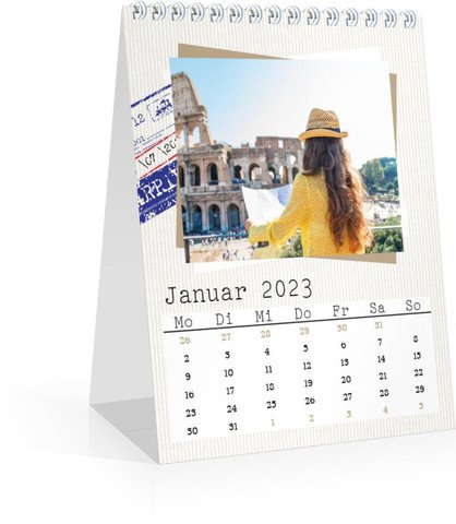 Monats-Tischkalender Reisefieber