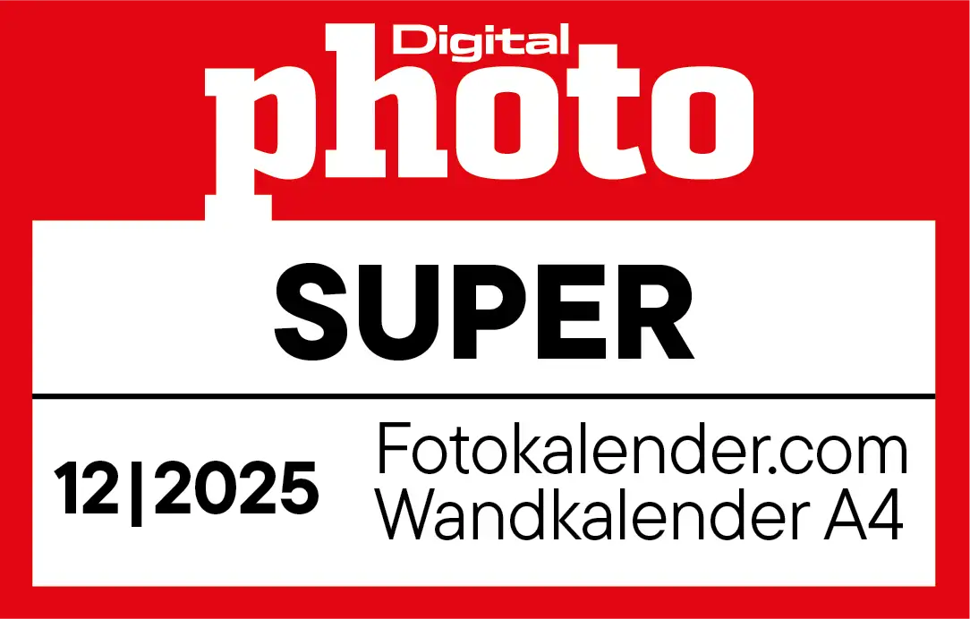 Testurteil SUPER für fotokalender.com, Ausgabe 12/2025