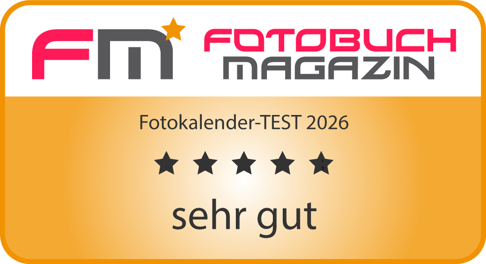 Fotobuchmagazin: Sehr gut im Fotokalendertest 2026